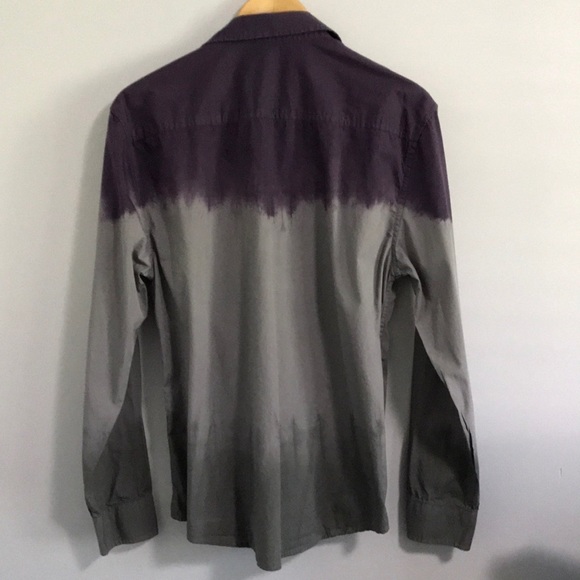 Mens 725 Original long sleeve shirt, Size M, Colour Grey Black and Purple ombré - Picture 2 of 10